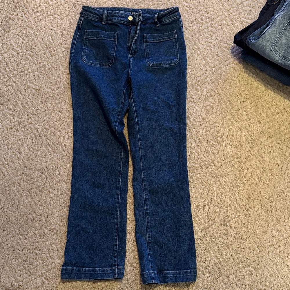 Michael Kors Dark Blue Straight Leg Jeans